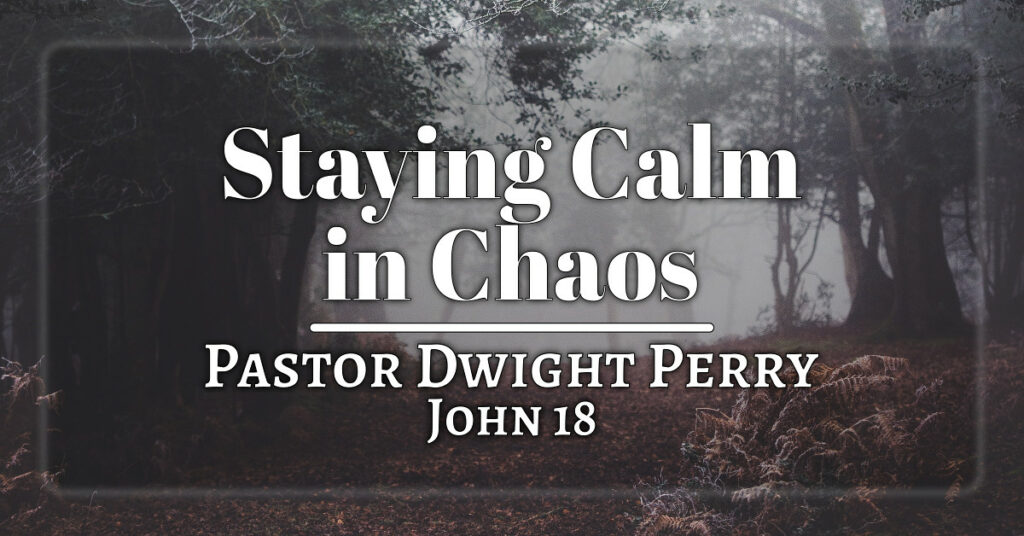 Staying Calm in Chaos - John 18